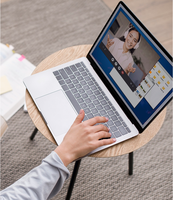 Online language training session