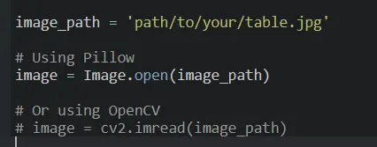 JPG to Excel Converter in Python