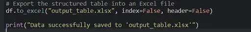 JPG to Excel Converter in Python