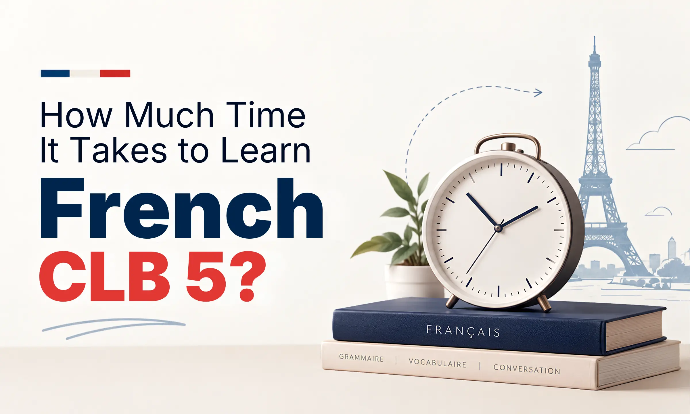 How much time it take to learn french CLB 5